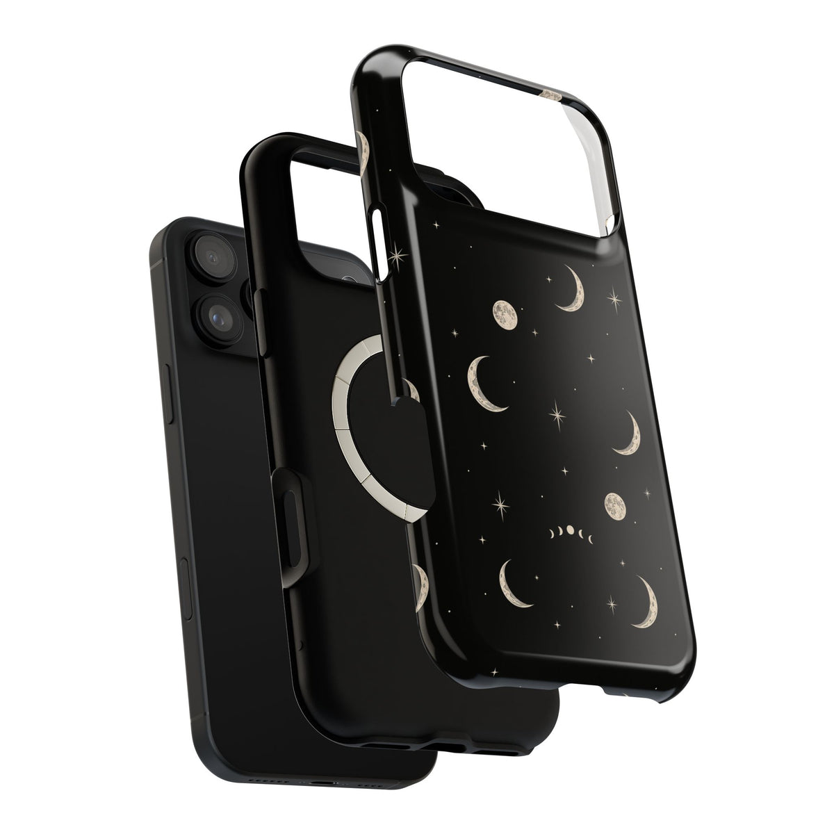 Celestial Moon & Stars Magnetic Impact-Resistant Phone Case