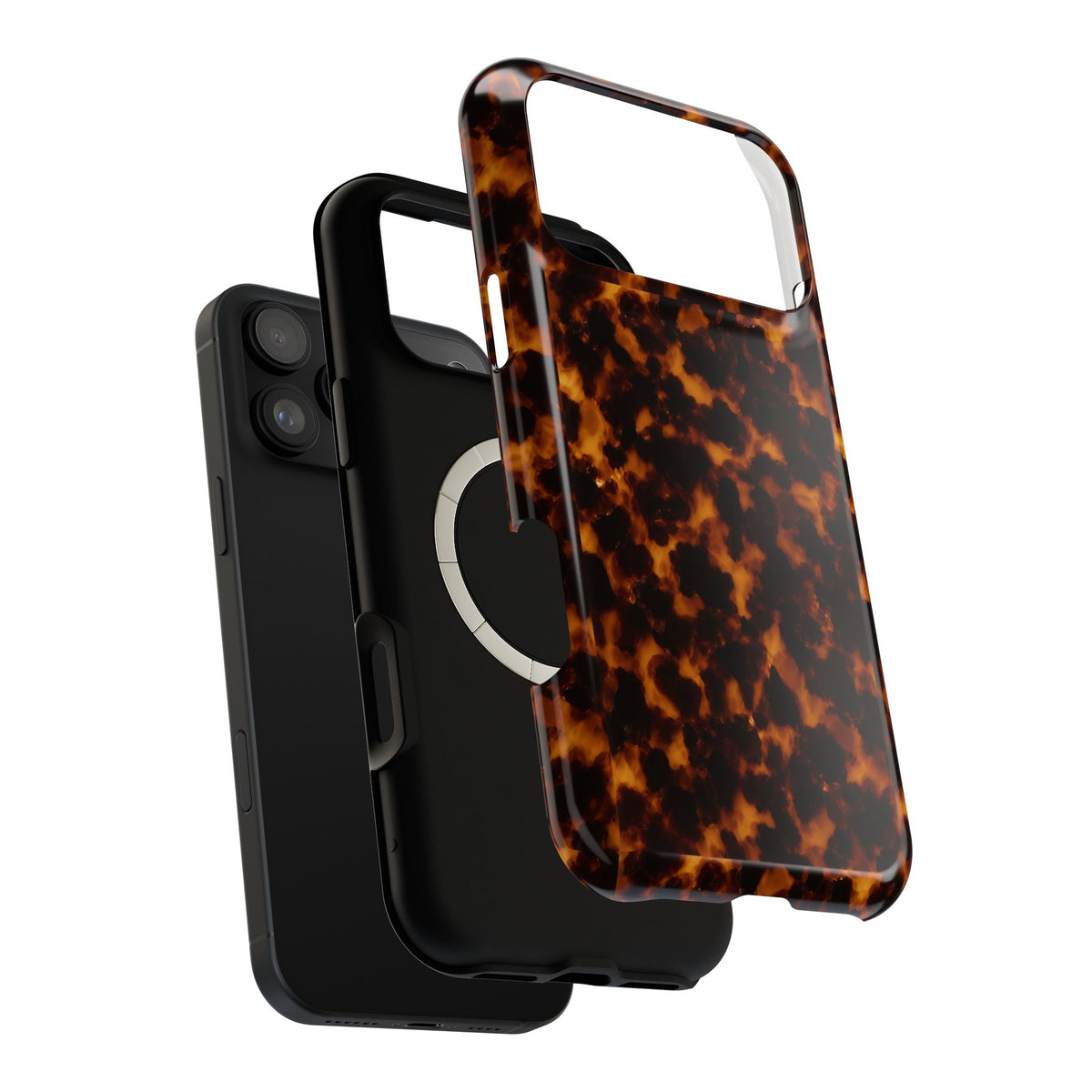 Tortoiseshell Magnetic Impact-Resistant Phone Case
