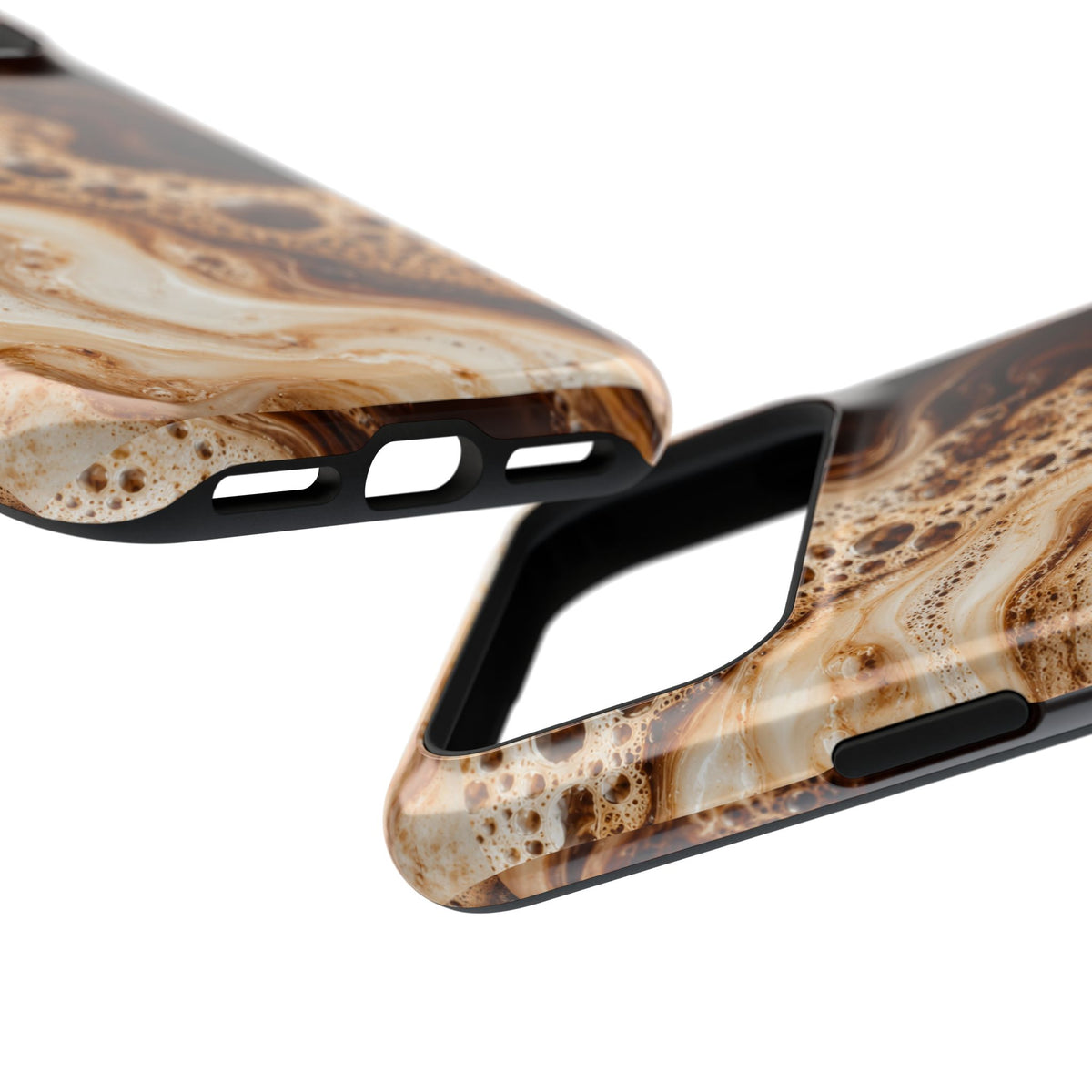 Marbled Coffee Swirl Magnetic Impact-Resistant Phone Case