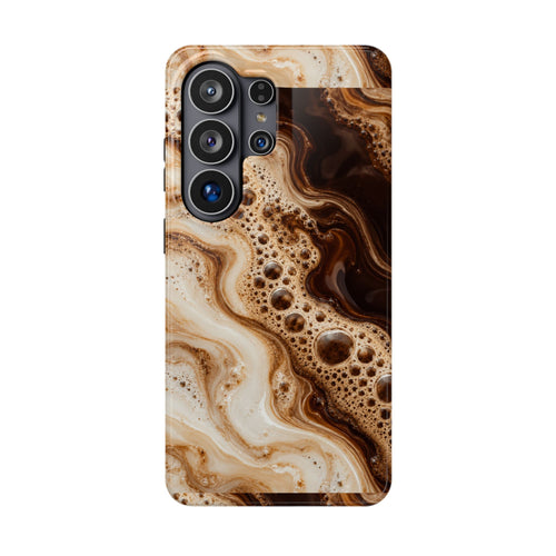 Marbled Coffee Swirl Magnetic Impact-Resistant Phone Case