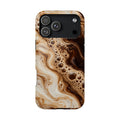 Marbled Coffee Swirl Magnetic Impact-Resistant Phone Case