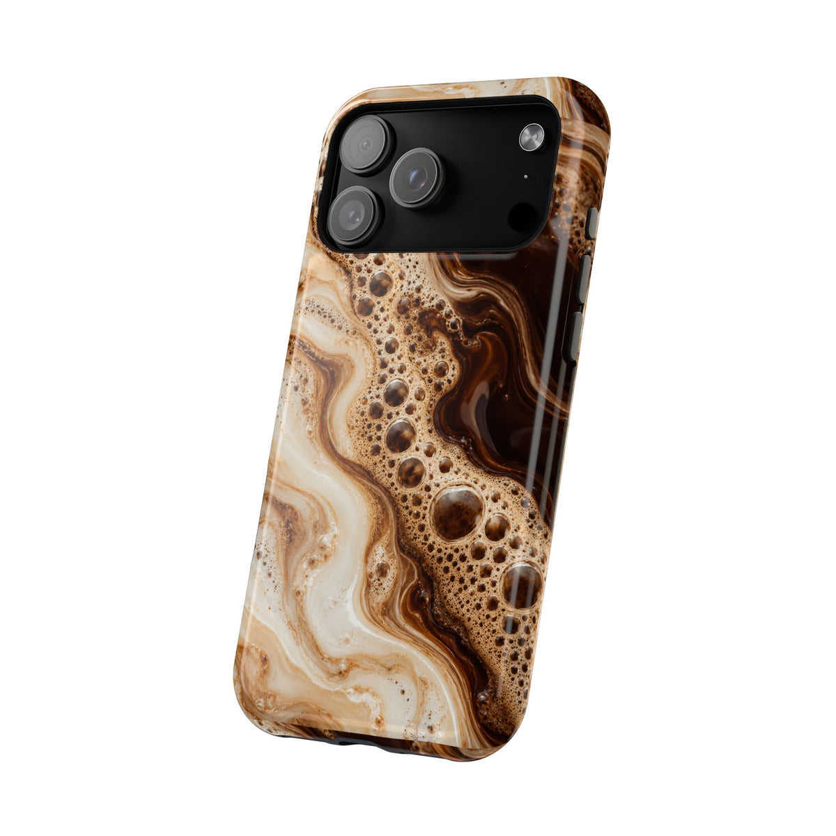 Marbled Coffee Swirl Magnetic Impact-Resistant Phone Case