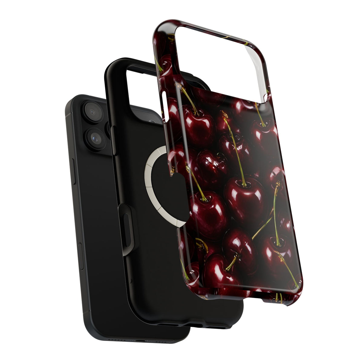 Cherry Pattern Magnetic Impact-Resistant Phone Case