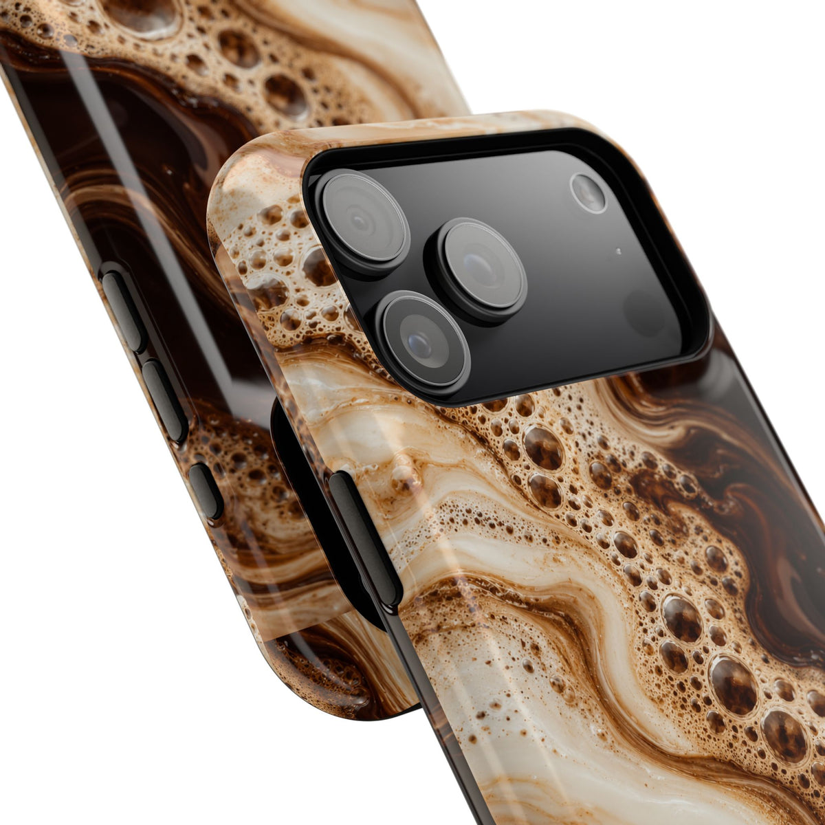 Marbled Coffee Swirl Magnetic Impact-Resistant Phone Case
